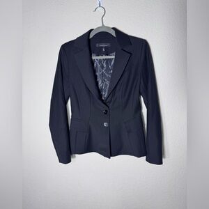 White House Black Market Classic Signature Black Blazer Comfort Stretch Size 4